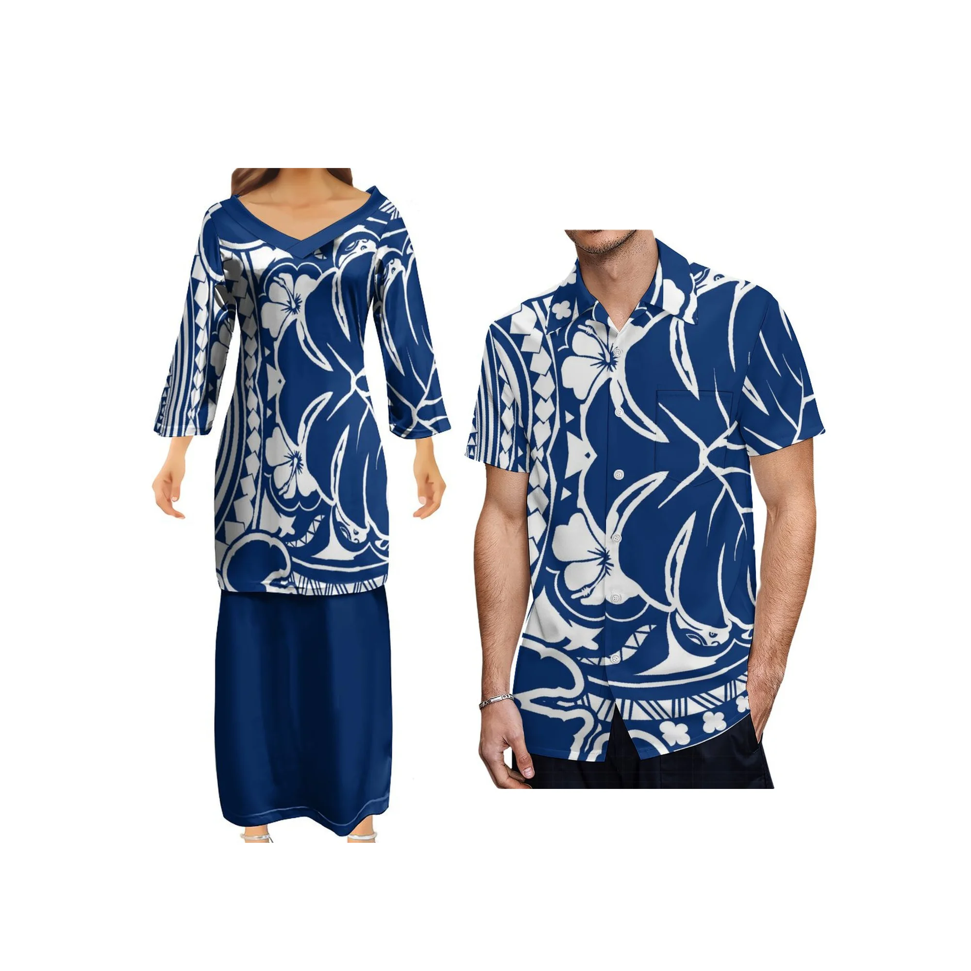 Ethnic Style V Neck Samoa Tong - огляд і ціна Ethnic Style Dresses