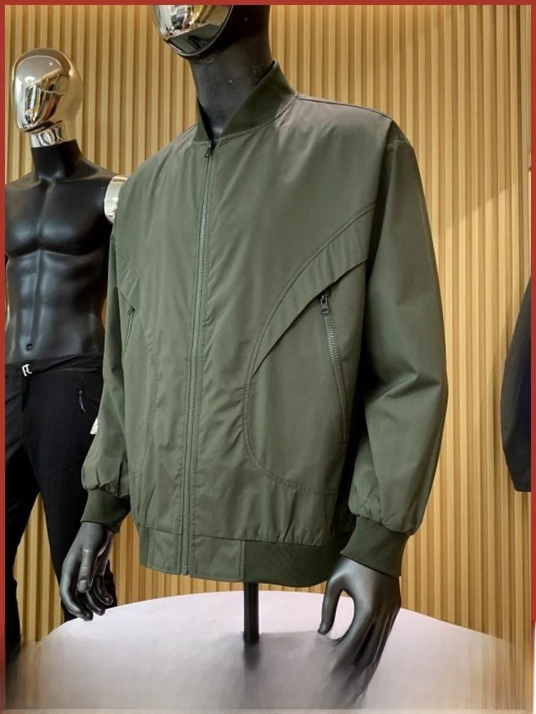 

Повседневная мужская летная куртка с 3D монго, модная весенне-осенняя верхняя одежда, удобная застежка-молния из полиэфирного волокна