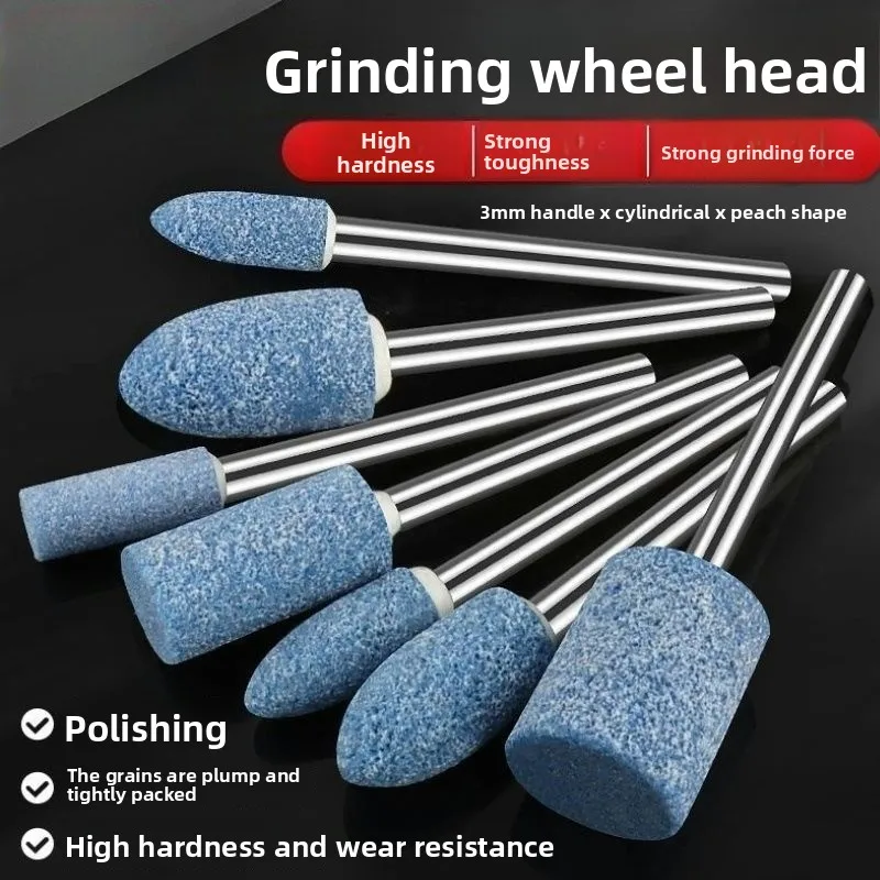 10Pcs Mounted Grinding Wheel Heads Abrasive Polishing Wheels Fit Rotary Electric Power Grinding Tools