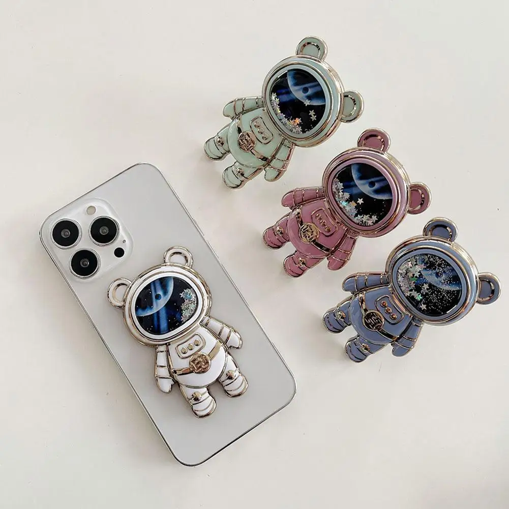 Multi-functional Mobile Phone Bracket Cute Cartoon Three-dimensional Desktop Spaceman Bracket Bracket Lazy Paste O8D3