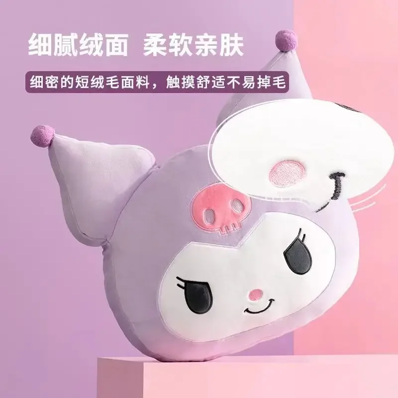 Anime Sanrio Kuromi Cinnamoroll cute cartoon doll pillow sofa bedside cushion nap pillow kawaii creative birthday gift for girls