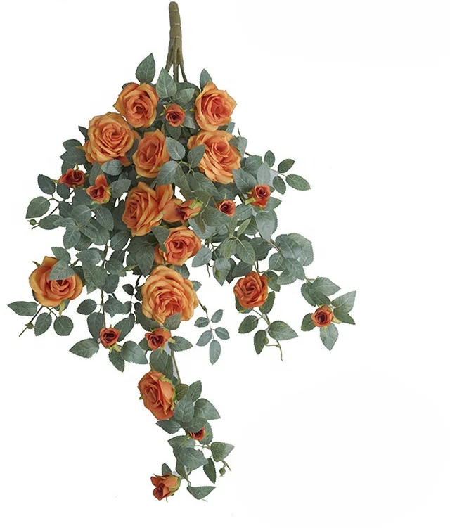 

# Hot Artificial Rose Vine Rattan Wall Decor 80cm Length Plant Unique And Stylish Indoor Plants