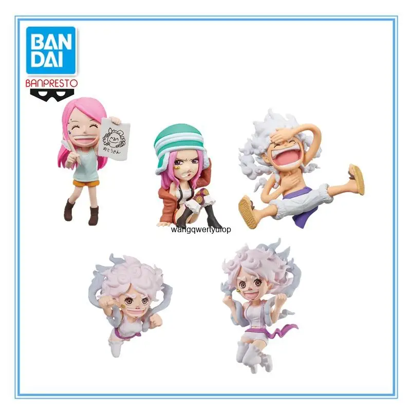 Original BANDAI BANPRESTO ONE PIECE Luffy Nami WCF PVC Anime Character Model Collection Desktop Decoration Toys Gifts
