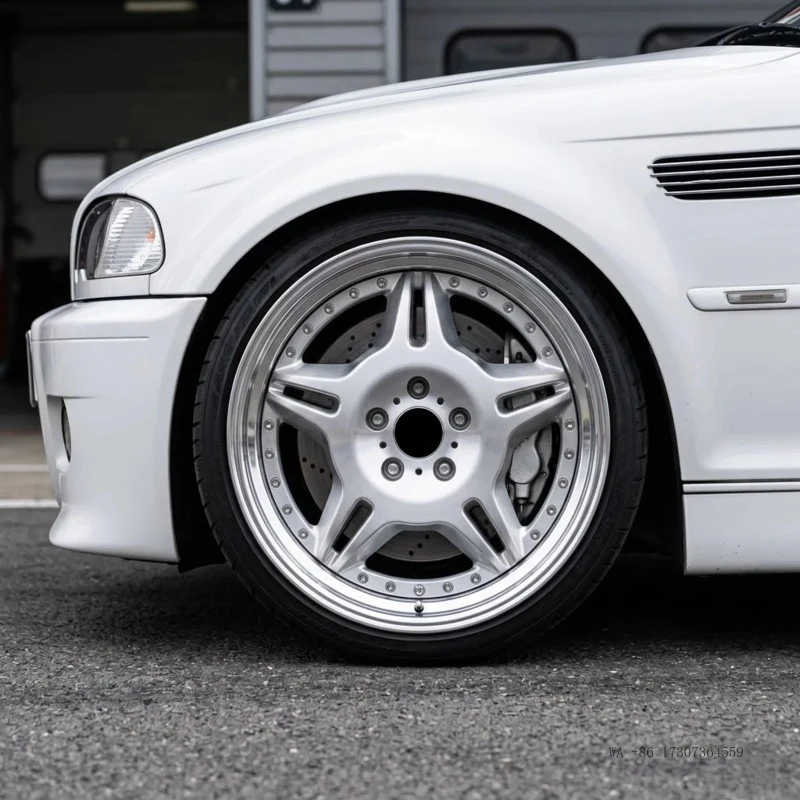 Bku 2 Piece Forged Wheels for BMW E46 M3 E85 Z4 E36 Z3 E93 E30 M3 E31 E34 E38 17 18 Inch 5x120 Custom Classic Custom Alloy Rims