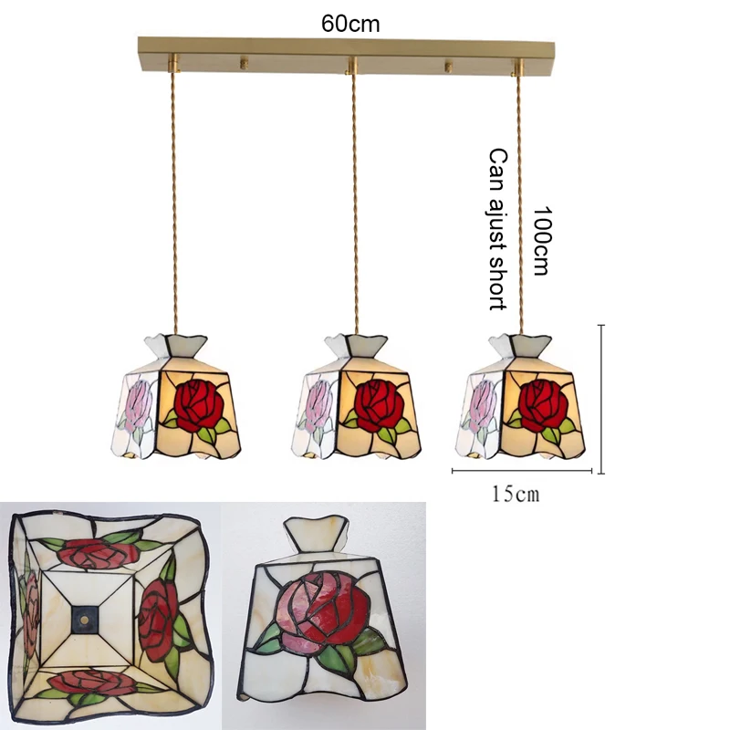 Retro Tiffany kroonluchter plafondlampen woonkamer hanglamp decoratie eetkamer slaapkamer keuken loft hanglamp