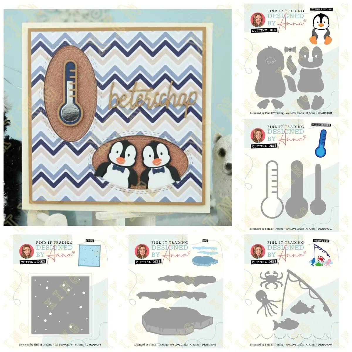 Thermometers Ice Snow Penguin Metal Cutting Die Scrapbook Embossed Paper Card Album Craft Template Cut Die Stencils New for 2023