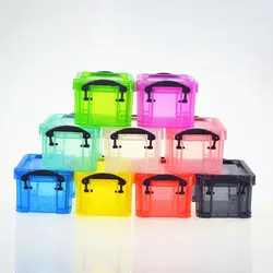 Candy Color Buckle Storage Box Desktop Sundries Organizer Cute Mini Jewelry Organizer Box Hair Clips Container