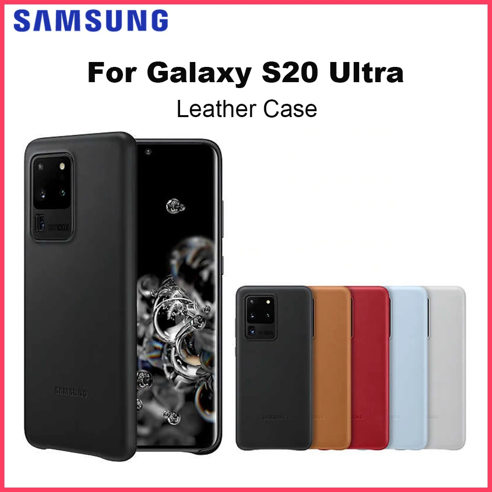 

Оригинальный кожаный чехол для Samsung Galaxy S20 Ultra 5G для Galaxy S20 Ultra Защитный кожаный чехол высокого качества (EF-VG988)