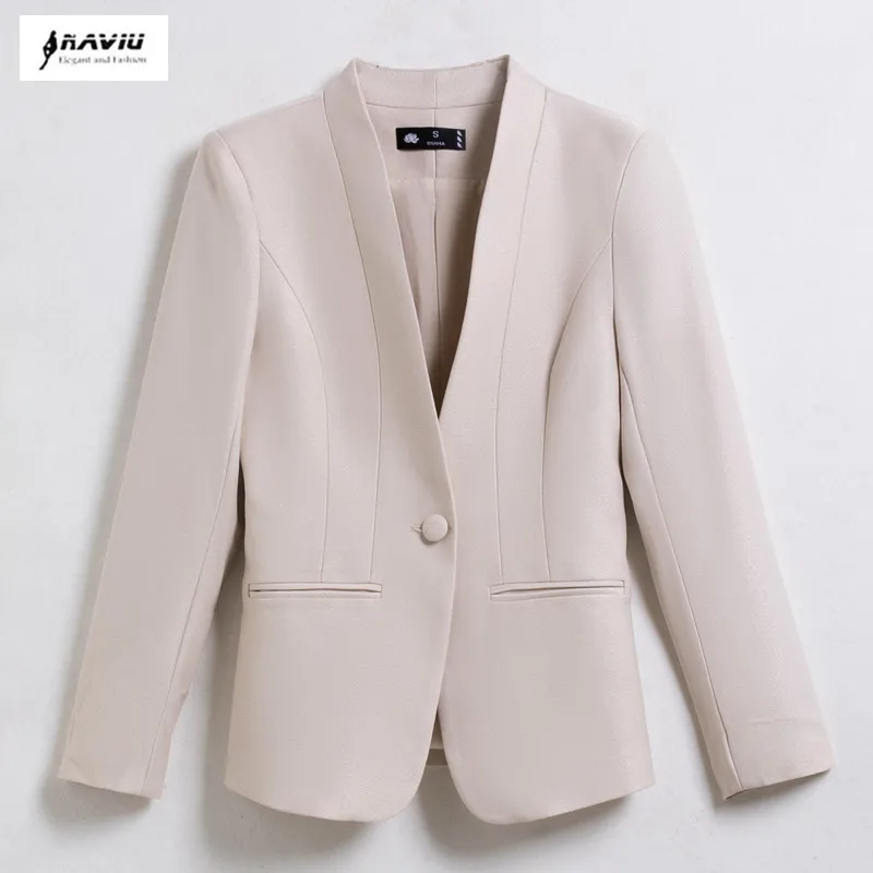 NAVIU Formal Elegant Women Business Blazer New Autumn Elegant Office Ladies Work Wear Professional Career Interview Outfits Coat