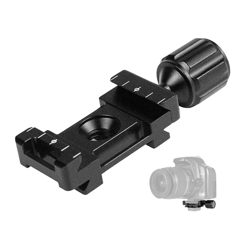 For SLR Photography 2Pcs/Set Universal Quick Release Plate Holder Head Plate Stabilizer Expansion Conversion Clip