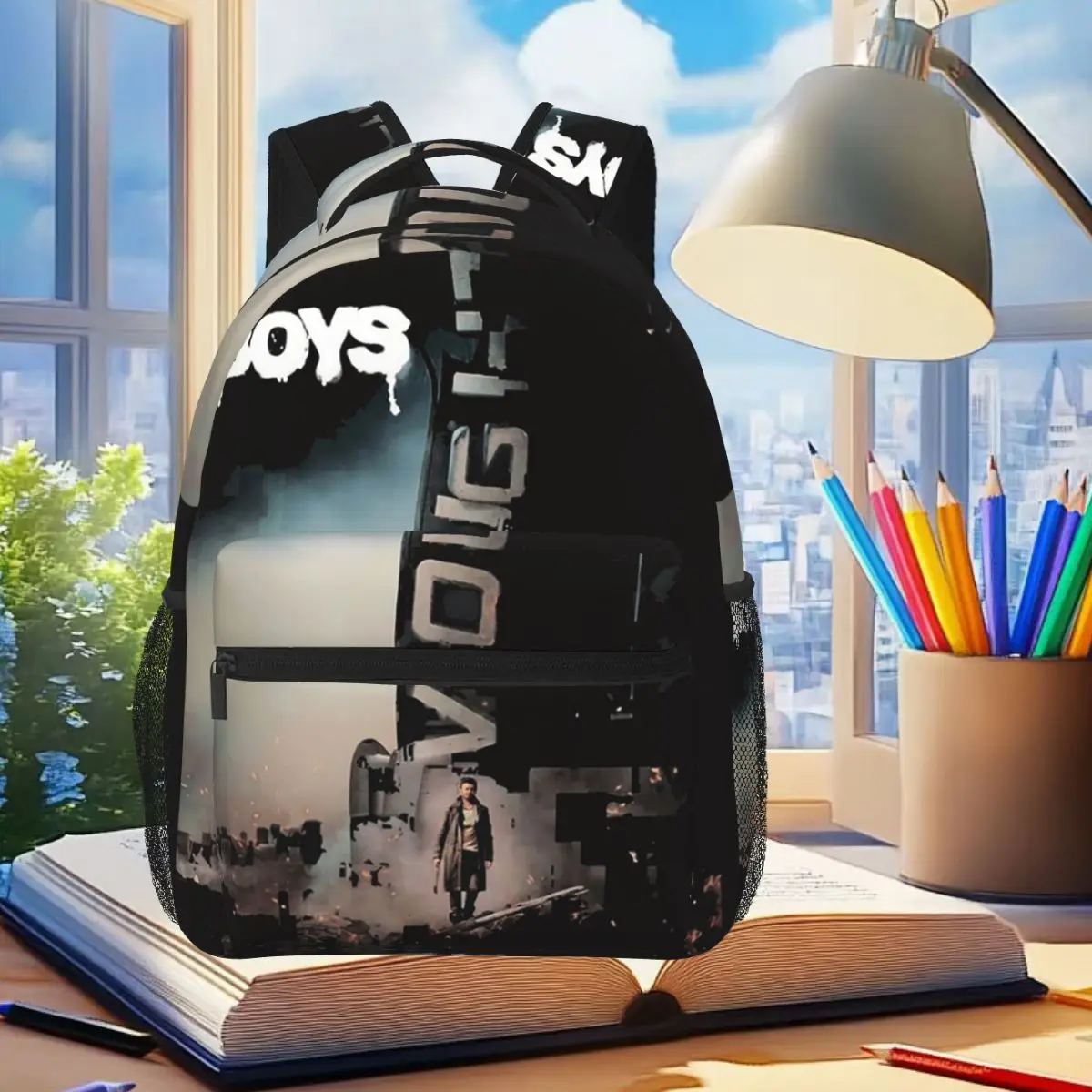 Official The Boys Season 5 Billy Butcher Destroys Vought Backpack Student Boys Girls BookBag School Bag Computer Shoulder Bags