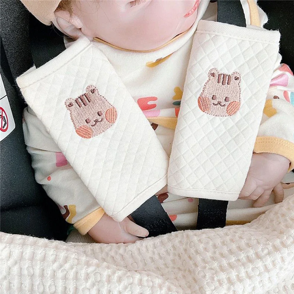 Infant Stroller Safety Seat Belt Protector Cover Cushion Shoulder Strap Pads Baby Carriage Accessories Protective Saliva Towels