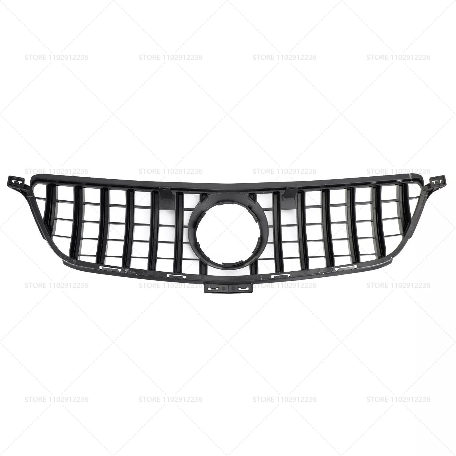 for 2013-2015 W166 ML-Class Mercedes Benz ML300 ML320 ML350 ML400 ML550 GT Style Upper Bumper Hood Mesh Front Grill Grille