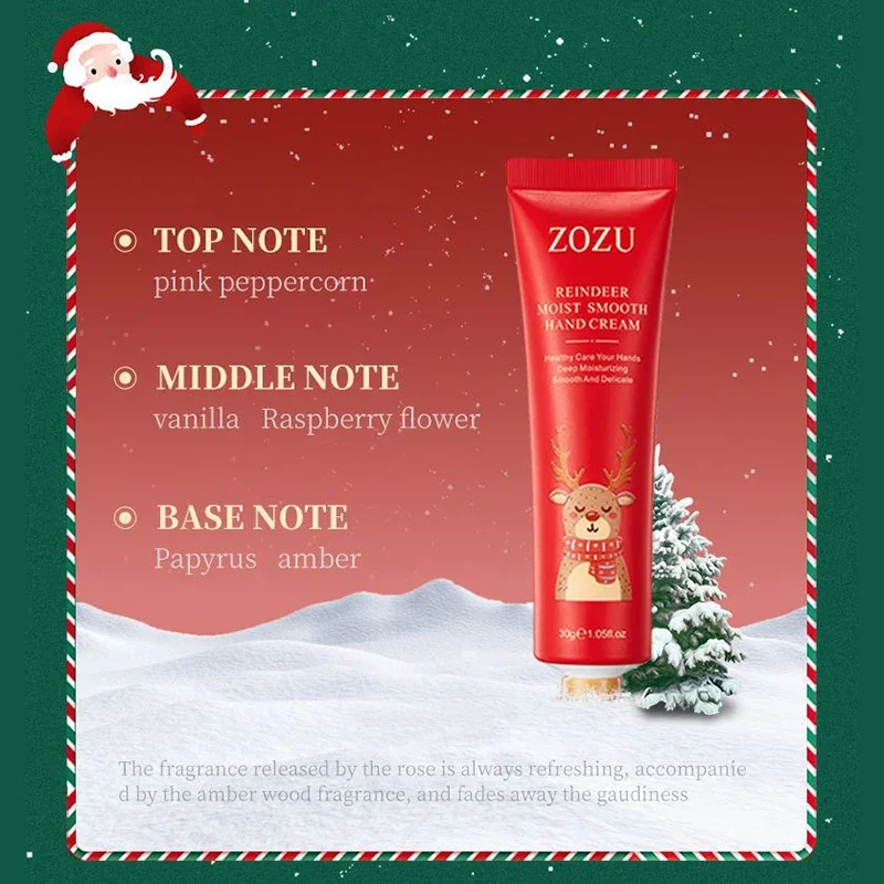 Women Hand Cream Set Moisturizing Hand Lotion Anti Dry Cracked  Whitening Hand Cream for Christmas Gift Travel Size  (5X30 Ml)