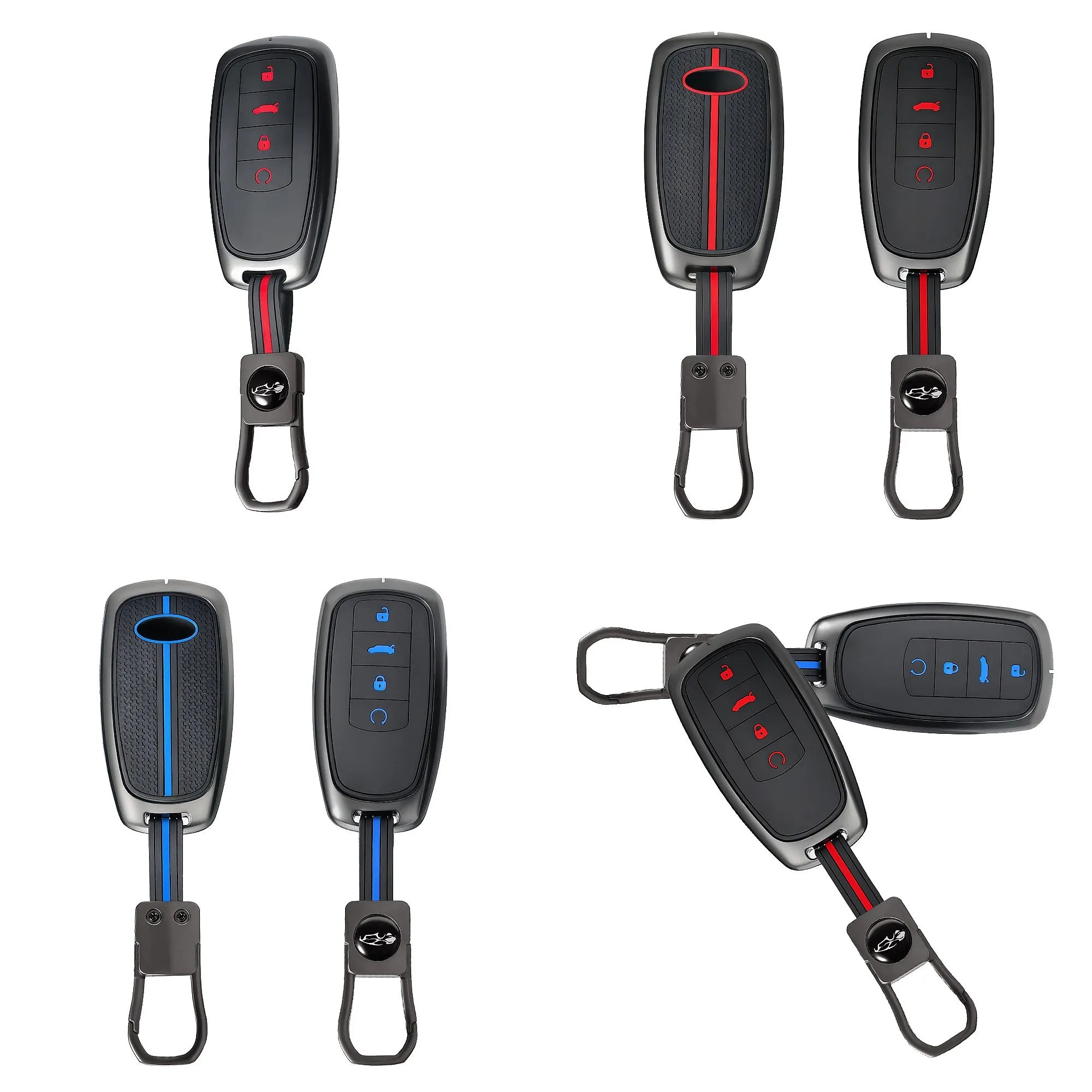 Zinc Alloy For Chery Omoda 5 C5 Tigo 7 8 Pro Max Plus Arrizo 5 Remote Key Fob Cover Sport Racing Style Auto Key Shell
