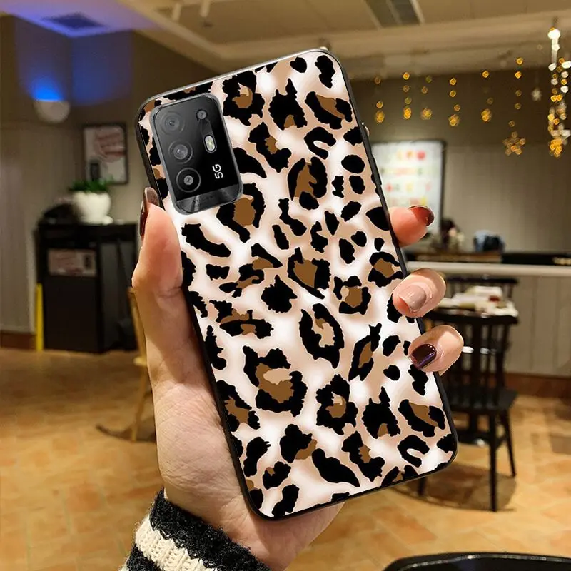 soft fundas Leopard Print Panther Phone cover For OPPO A74 A78 A98 A94 A54 A72 5G A57 A96 A53 A9 A73 2020 A53S 4G Cases coque