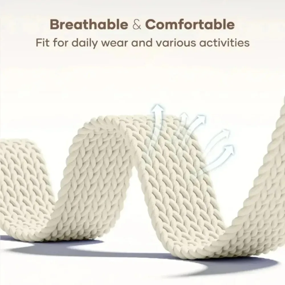 20/22mm Nylon Braided Strap for Garmin Forerunner 170 70 970 570 Parachute Buckle Comfortable Bracelet for Oneplus Watch 4-Lite