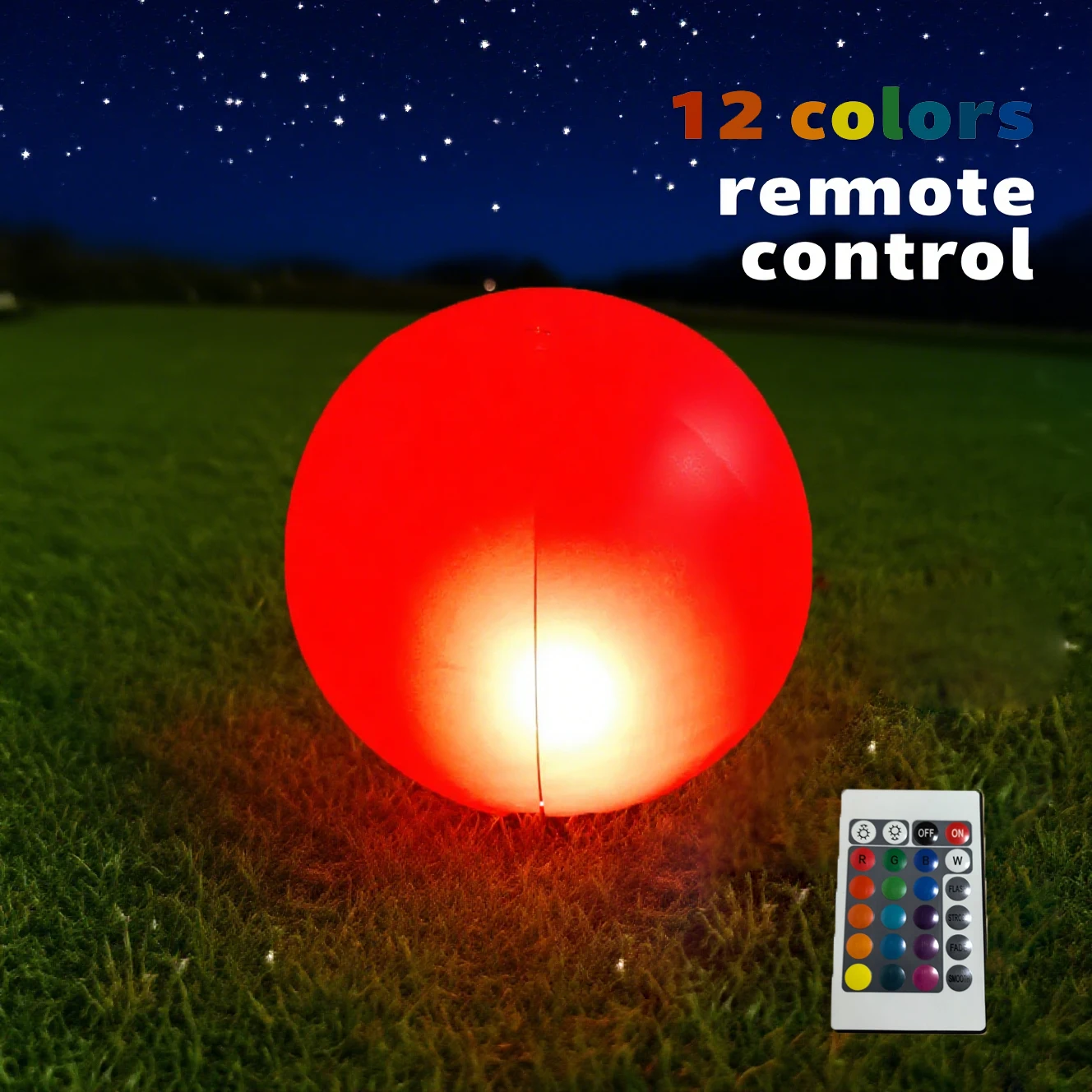 Pallone da spiaggia gonfiabile per piscina da 40 cm 14 colori LED Palla da giardino Telecomando Gioco d'acqua estivo Sport Party Gioca a palla Luce gonfiabile