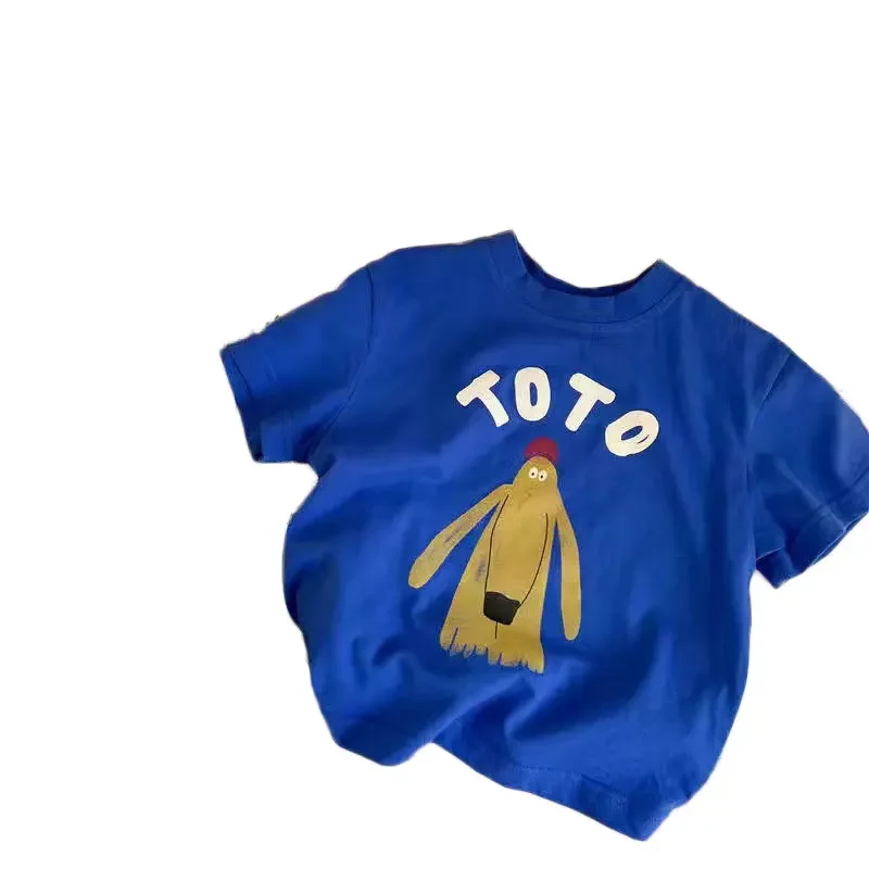 Kids T-shirt Summer 2023 Tops for Boys Short-sleeve Girls Shirts Cartoon Children Blouse Baby Tees Toddler Outerwear Clothes