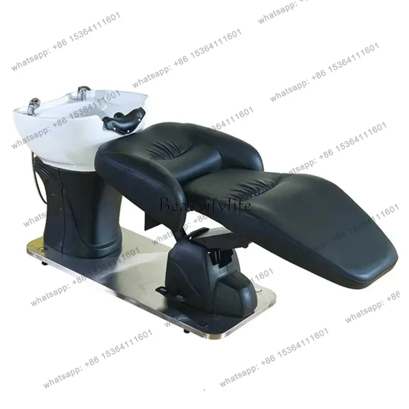D30Barber shop automatic lifting rotating electric bed Japanese and Korean scalp care flush massage shampoo bed