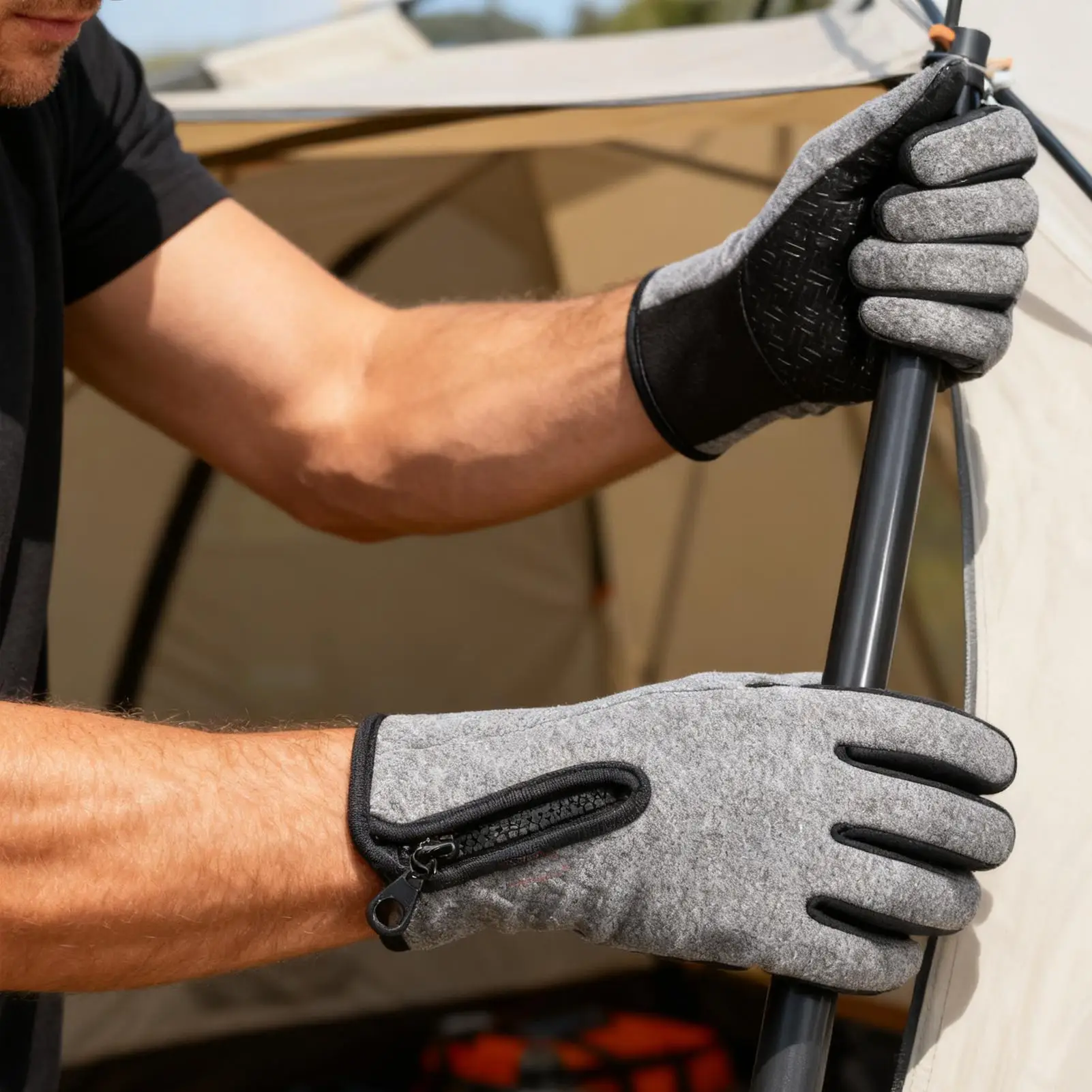 冬用手袋-タッチスクリーン対応-暖かいミトン-アウトドア用-断熱ミトン-冬用-スキー-スノーボード-釣り-ワークアウト-ジム-ランニング-ハイキング用