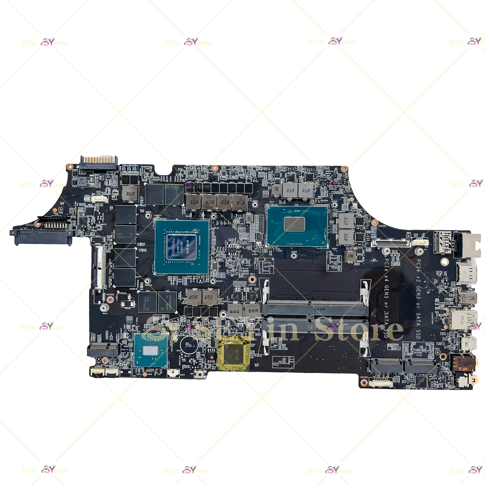 MS-16P11 Mainboard For MSI MS-16P1 Laptop Motherboard I7-7700HQ GTX1070-8G 100% Working