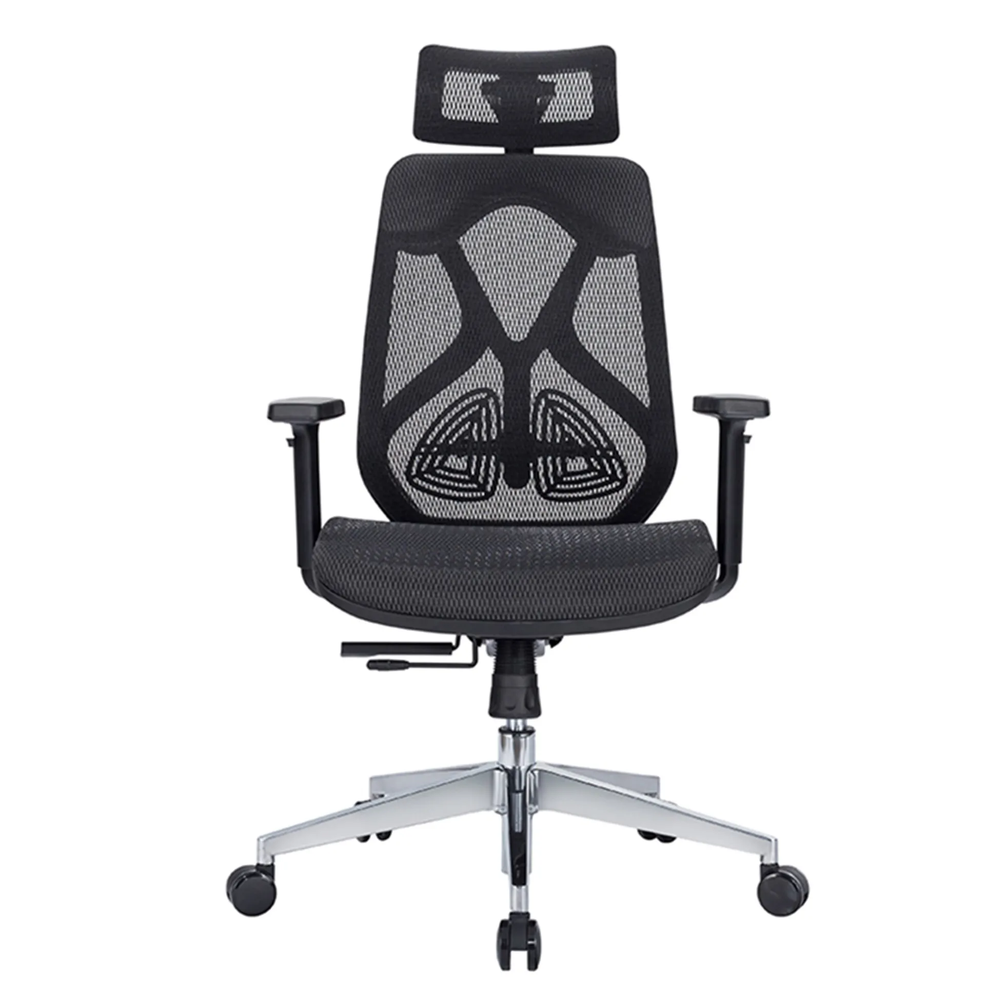 Wholesale Ergonomic Office Chair High Back Swivel Executive Adjustable Headrest Mesh Extendable Massage Plastic Foam Iron Nylon