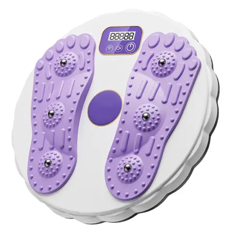 Electronic LCD Display Twisting Waist Disc Non-Slip Base Foot Massage Fitness Slim Machine Rotatable Assist