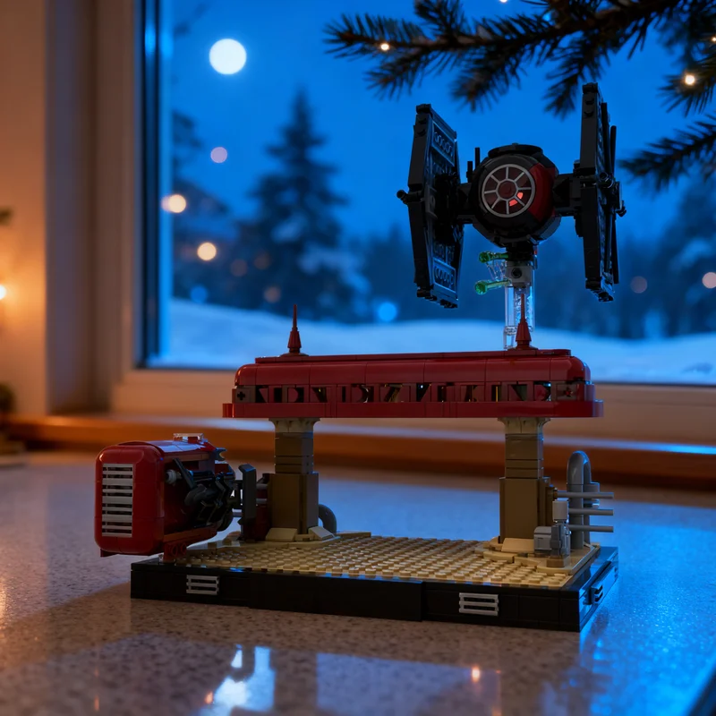 

762 шт. MOC Star Battle Desert Escape Модель Строительные блоки Архитектура Креативная идея Образовательный Рождественский подарок Кирпичная игрушка для детей