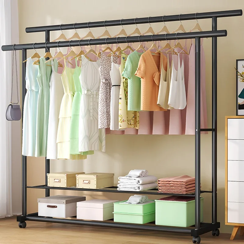 Standing Hanger Clothing Rack Nordic Coat Garment Shelves Clothing Rack Cloth Arara De Roupa Entrance Hall Furniture