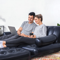 Bestway 75054 1PC Courtyard Portable Double Outdoor Inflatable SofaLazy ManFolding SofaSuitable for lawn