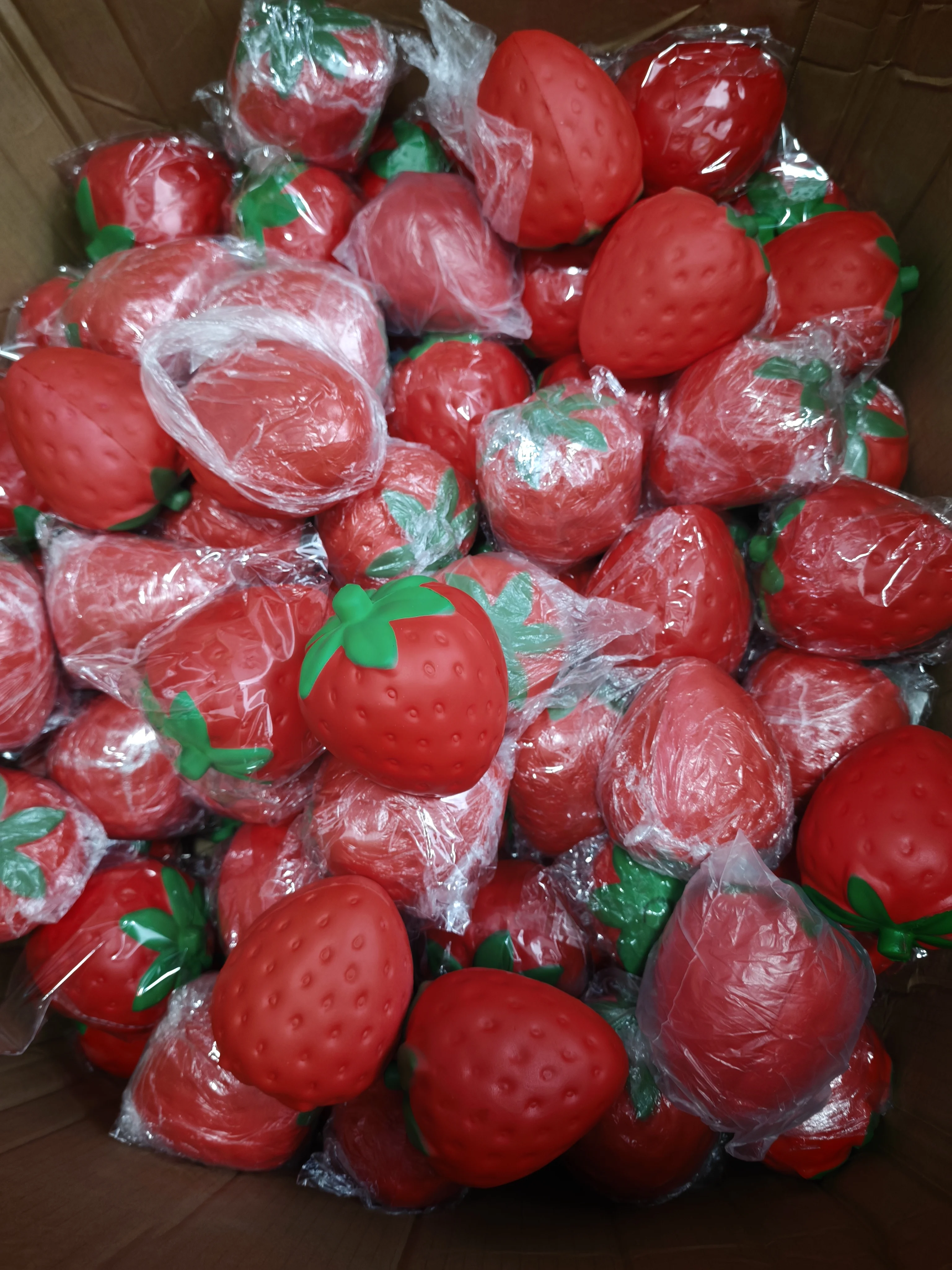 Hot Extra Giant Slow Rebound Strawberry Squishy Ball Soft Squeeze Sensory Fidget Stress Relief Decompression Toy for Adults