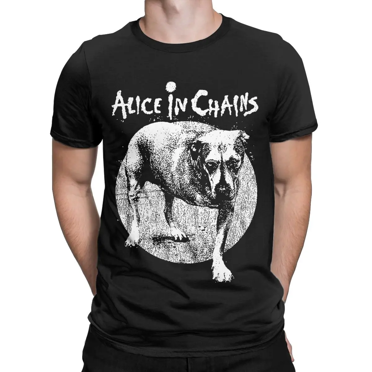 Men Rock Alice In Chains T Shirt Cotton Tops Amazing Short Sleeve Crew Neck Tee Shirt Plus Size T-Shirt