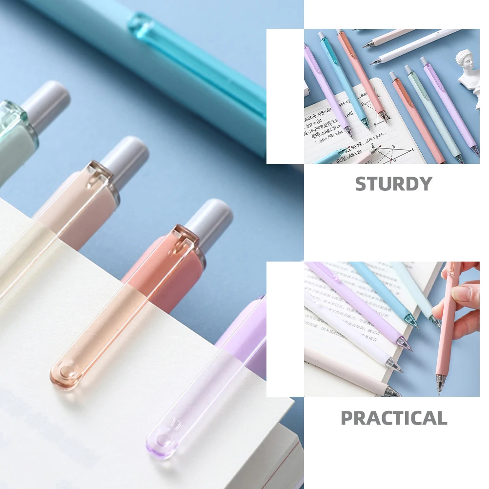 

6Pcs Gel Pen Fresh Style Ink Pens Smooth Writing for Students Office Portable Signature Pen Sturdy Decorative Writing Tool