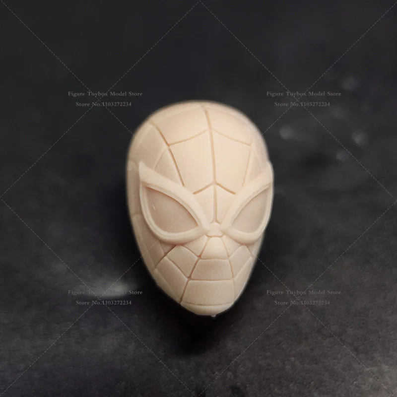 HL159 HL2075 Tom Holand 1/12 Spider Hero Man Unpainted Head Sculpt HL108 HL1395 PS4 เกมรูปสีขาวของเล่นสําหรับ 6 "Ml Body