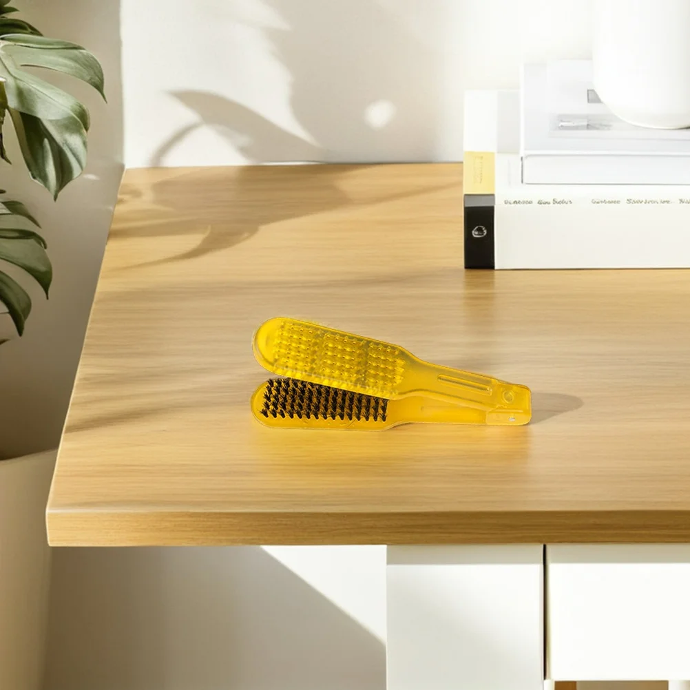 

Прессовая расческа для женщин, профессиональный инструмент для выпрямления, прозрачный дизайн, эргономичная ручка для путешествий, домашний стиль