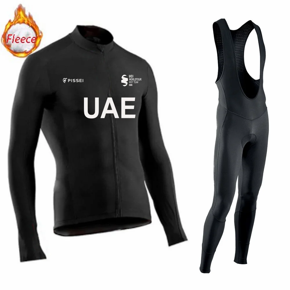 

Зимний комплект из термофлисового велосипедного трикотажа UAE 2026, мужская одежда для велосипеда Mountian, Ropa Ciclismo, одежда для велоспорта на гоночном велосипеде
