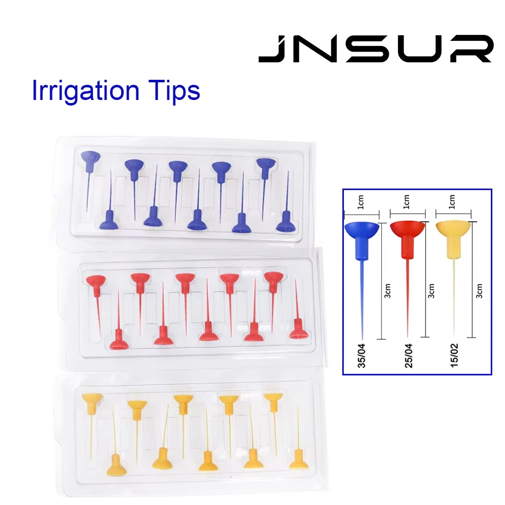 JNSUR Dental Sonic Irrigation Tips S/M/L Sizes Available for Root Canal Cleaning, Remove Calculus & Broken Files Dentistry Suppl