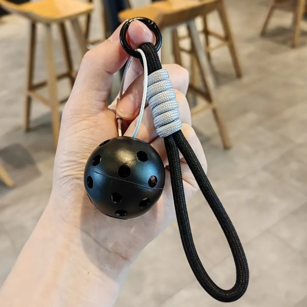 Creative Mini Pickleball Keychain Detachable with Lanyard Pickleball Pendant Fitness Series Pendant Bag Accessories