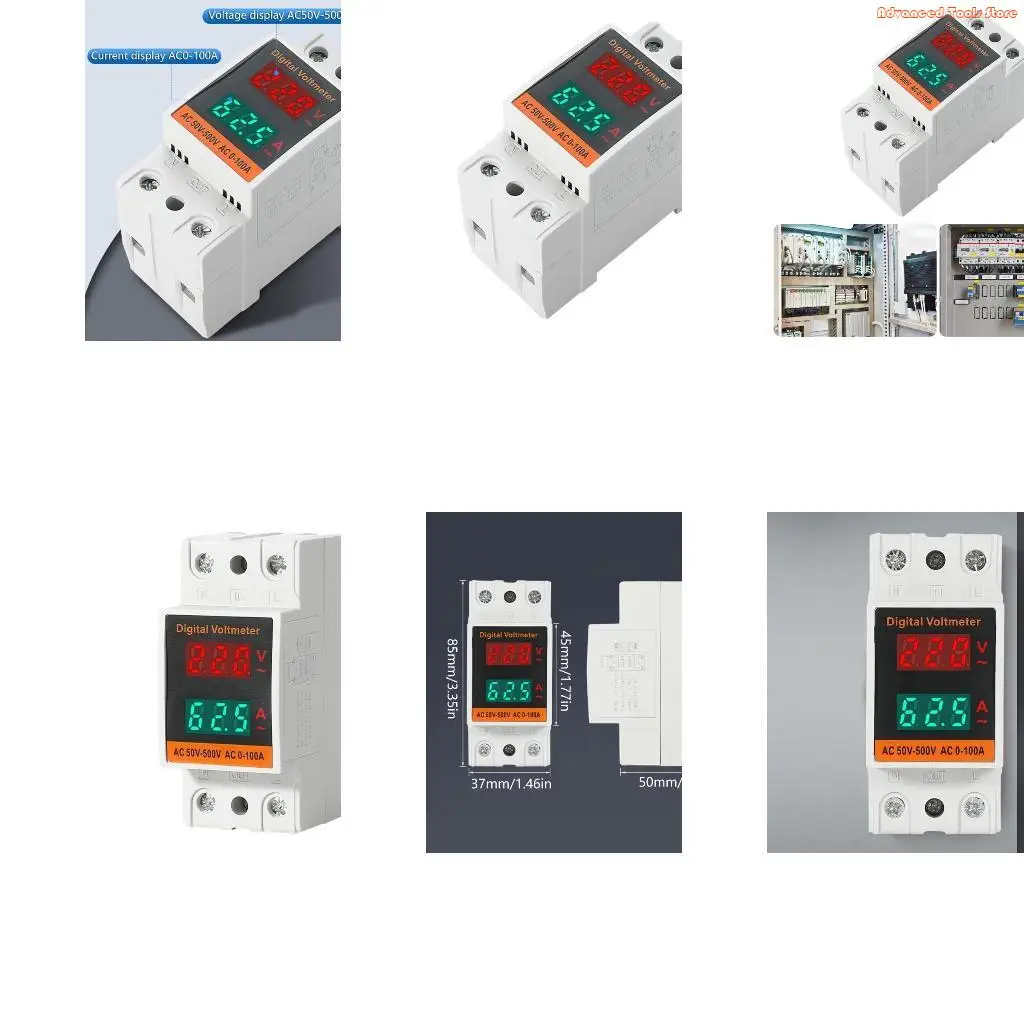 homes Electrical Usage Monitors with High Brightness LED Display and 35mm W91B