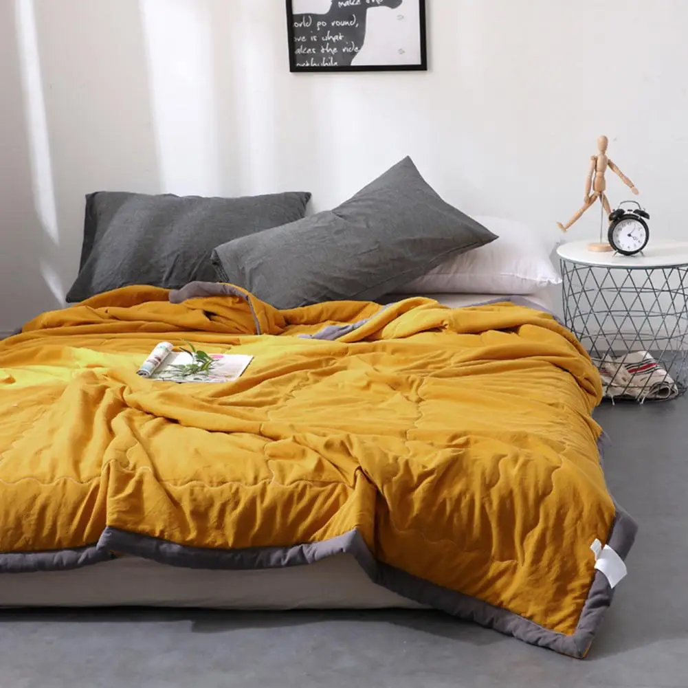 Blanket Breathable Blanket for Night Sweats Hot Sleepers Double-sided Throw for Bed Sofa Travel Summer Quilt with Effect for A