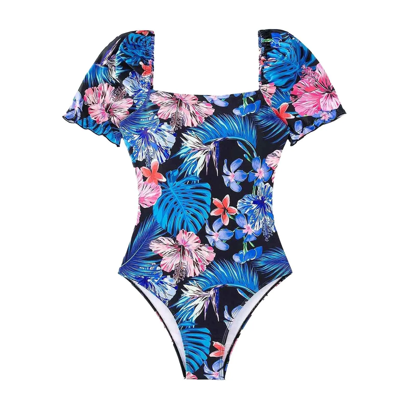 Women Fashion Swimsuit Printed Flower Triangle Bikini Strap Sexy Swimsuit Summer Swim Beach Wear Bathing Suits купальник женский