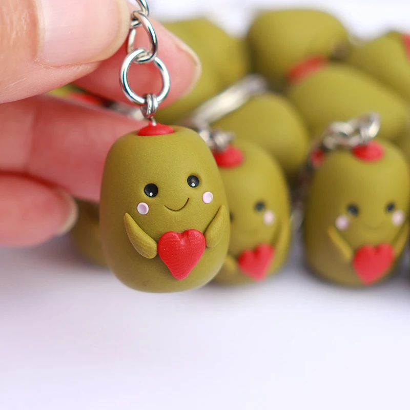 Brelok do kluczy Olive You Only You Olive KeyChain Pendent Wygodny i łatwy do zawieszenia Stylowy brelok do kluczy Prezent urodzinowy na Walentynki