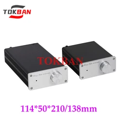 Tokban Audio 1105 114*50*210/138mm All Aluminium Power Amplifier Chassis Enclosure DIy HIFI Preamplifier Case Shell