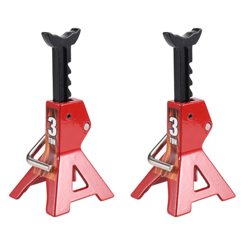 2Pcs 1/10 RC Cars Metal Jack Stands Repairing Tool 2Pcs/Set RC Crawler Climbing Car Repair Tools Diecasts Vehicles Model Parts A