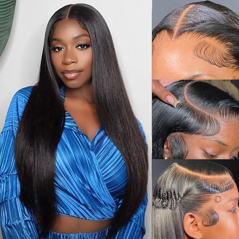 

Прямые 13x6 13x4 HD парики фронта шнурка 100% бразильские человеческие волосы бесклеевые парики плотности 200% с детскими волосами парики для женщин