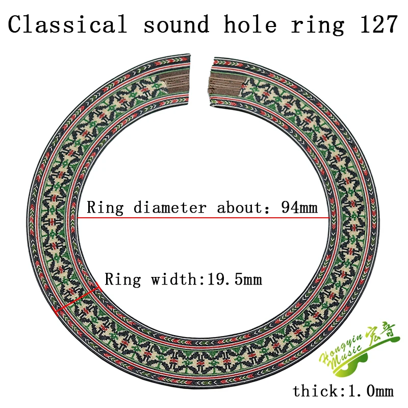 1 Stück Mundring für klassische Gitarre, Blumenmuster, Schalllochring, Massivholz-Gitarrenproduktionsmaterialien und Zubehör HUATOOL – Detail 26