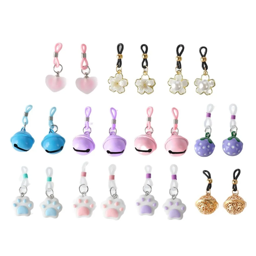 1Pair Women Silicone Nipple Clamps SM Toy Adult Sex Chest Bell Clitoris Stimulation Breast Stimulator Small Bell Clips Sex Toys