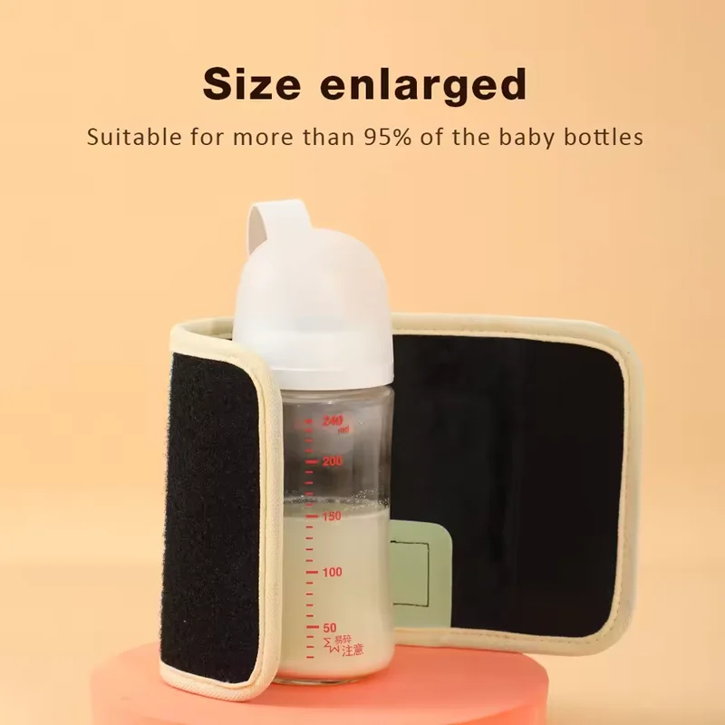 1/2pcs Portable milk bottle digital insulation cover, temperature adjustable,used for hot drinks,office heating,uterine warmth