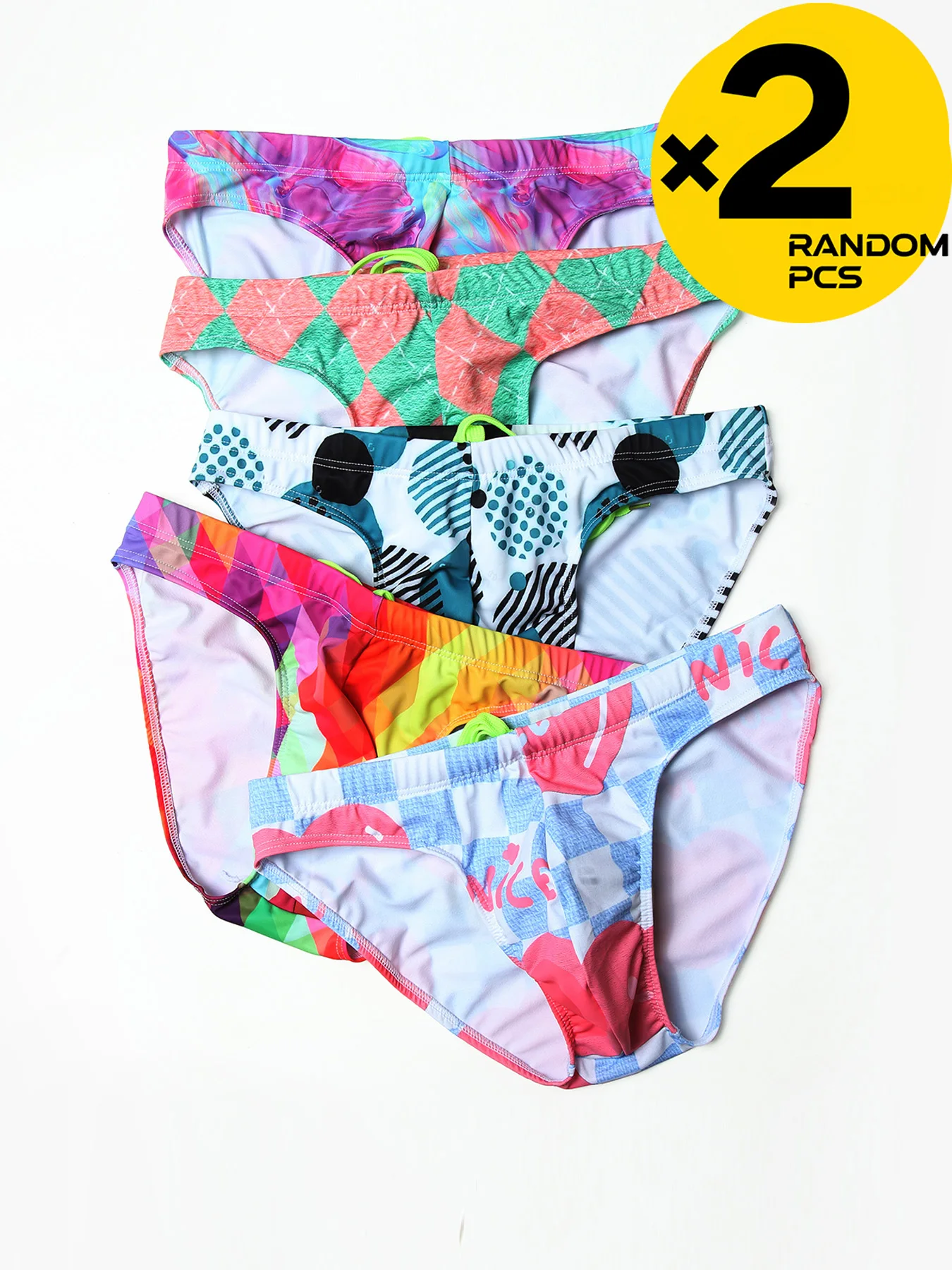 

Men's Floral Print Breathable Swimming Trunks with Drawstring Large Pouch Comfortable Sporty Big Size 2-Piece Trendy Fashion Set